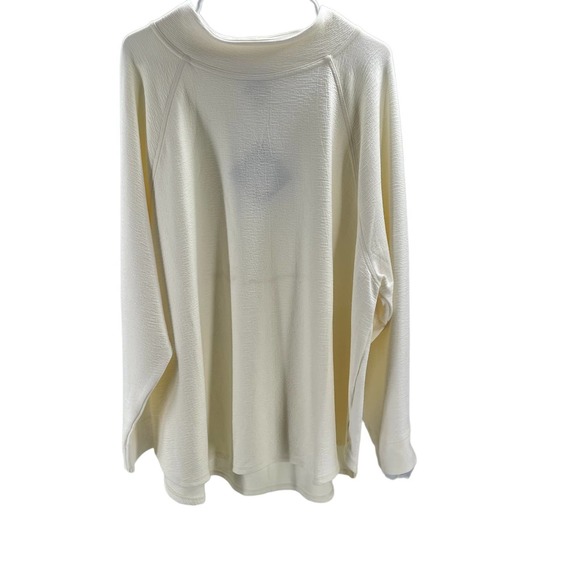 AVA & VIV 3X plus cream color super soft cowl neck pullover sweatshirt NWT B112 - Picture 3 of 9